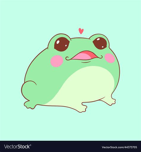 Cute Little Frog Royalty Free Vector Image Vectorstock