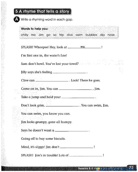 You Can Swim Jim Worksheet Live Worksheets