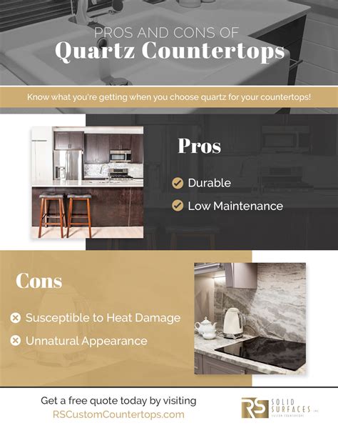 Pros And Cons Of Quartz Countertops Rs Solid Surfaces