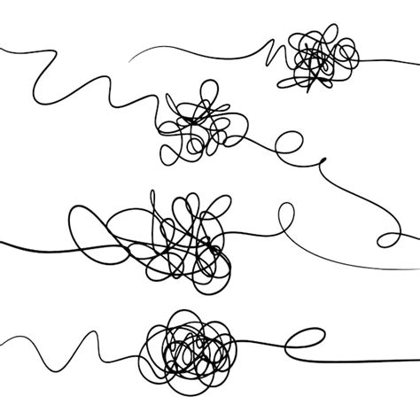 Premium Vector Hand Drawn Of Tangle Scrawl Sketch Abstract Scribble