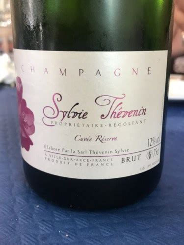 Sylvie Thevenin Champagne Cuvee De Reserve Brut Vivino Us