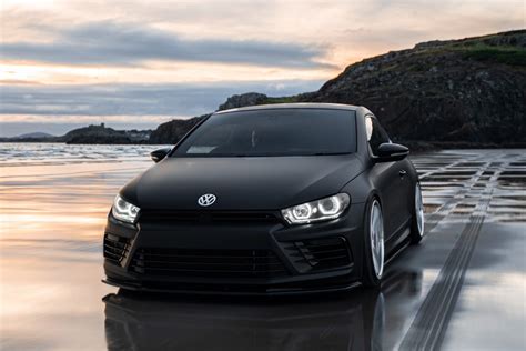 Vw Scirocco Wrapped In 3m Deep Matte Black London Tint Studio