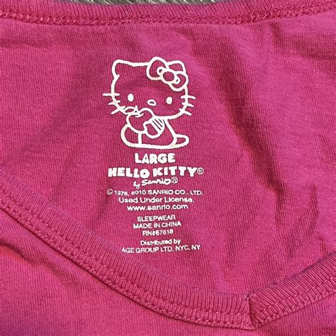 Hello Kitty Women S Pink T Shirt Depop