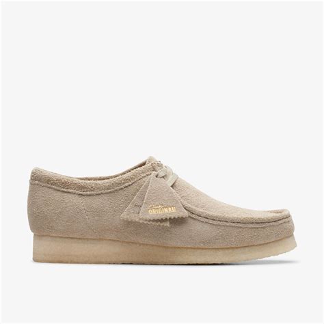 Mens Wallabee Pale Grey Suede Wallabee Clarks Us