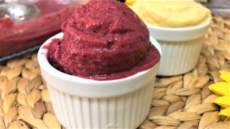 Helado De Yogur Griego Con Fruta Congelada Receta Refrescante