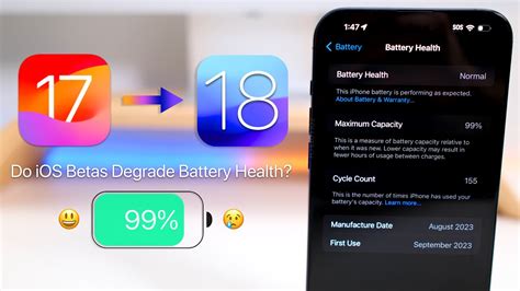 IOS 17 To IOS 18 Battery Health And Betas YouTube