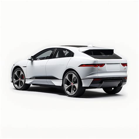 Premium AI Image | Car Isolated on White Background Jaguar IPace White ...