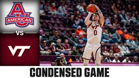 American Vs Virginia Tech Condensed Game 2023 24 ACC Mens