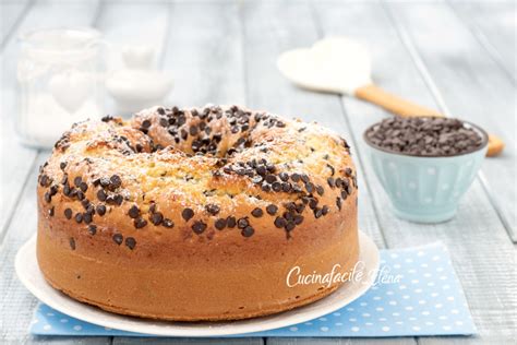 Ciambella Con Gocce Di Cioccolato Che Non Affondano