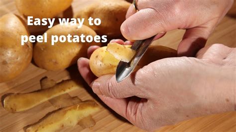 Easy Way To Peel Potatoes Youtube