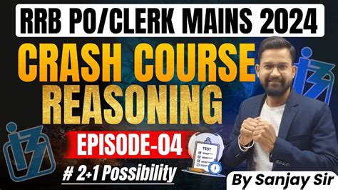 Rrb Po Mains Reasoning Rrb Poclerk Mains Reasoning Mock Test 4