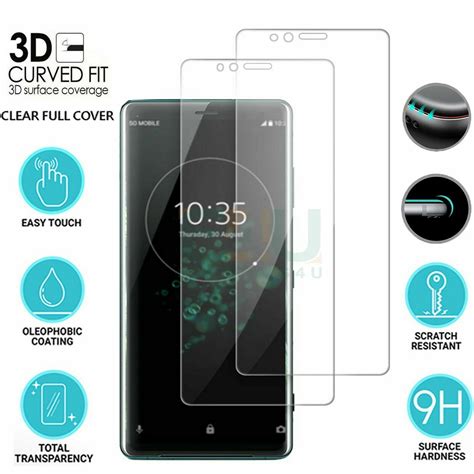 For Sony Xperia 1 Xa1 Xa2 Xz Xz2 Xz3 Full Curved Tempered Glass Screen Protector Ebay