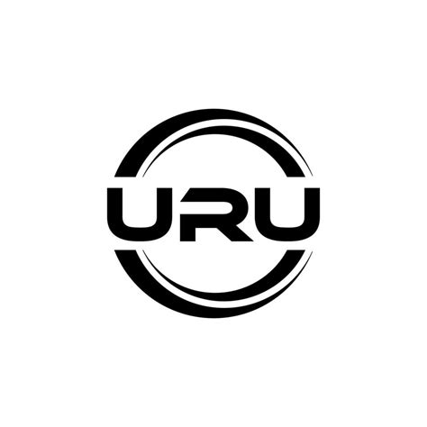 uru letra logo diseño en ilustración vector logo caligrafía diseños