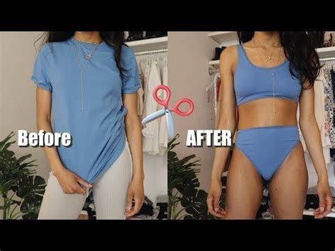 Diy Bikini Top And Bottom From T Shirt Swimwear Artofit