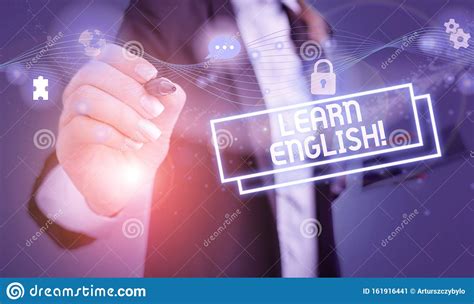 Text Sign Showing Learn English Conceptual Photo Gain Acquire