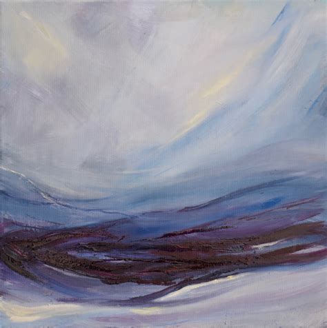 Abstract Painting North Yorkshire Moors Yearning Contemporary