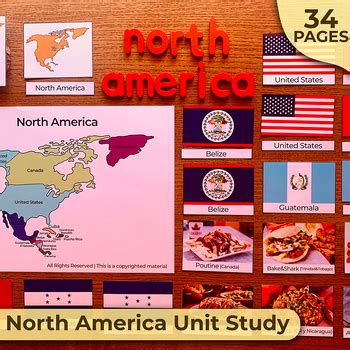 North America Unit Study North America Activity Bundle North America