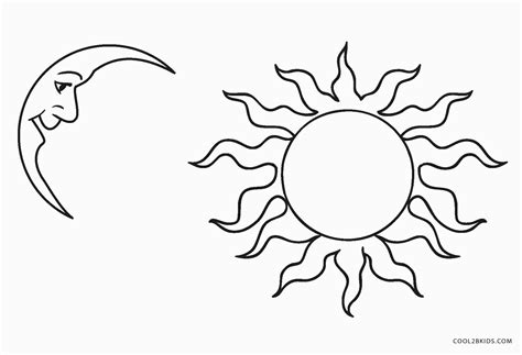 Disegno Di Sole E Luna Da Colorare Disegni Da Colorare E Stampare