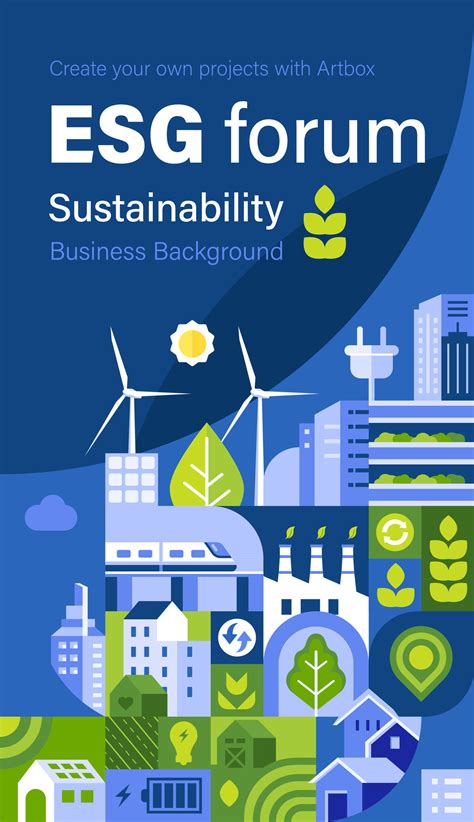 Esg Business Vertical Banner Background 29867778 Vector Art At Vecteezy