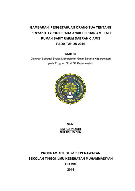 Contoh Proposal Skripsi S1 Keperawatan Pdf
