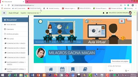 Curso Moodle Ingreso A Aula Virtual Y Reconocimiento De