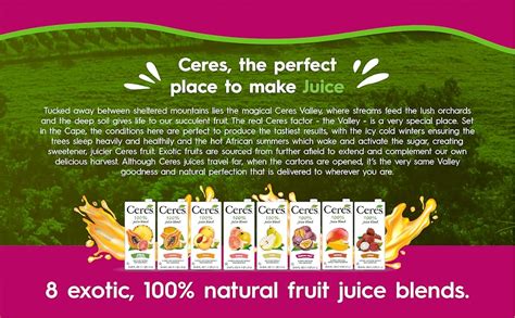 Amazon Ceres 100 All Natural Pure Fruit Juice Blend Passion