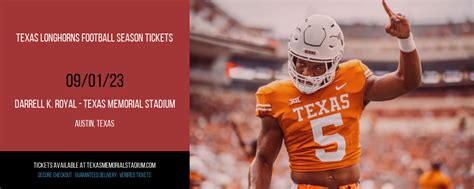 Texas Longhorns Football Season Tickets Tickets | 1st September | Texas ...