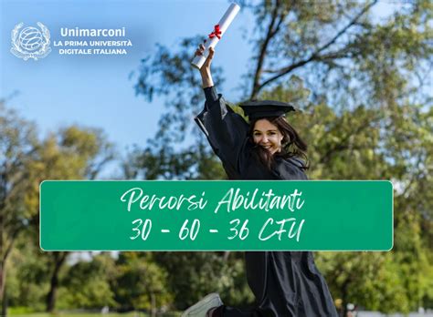 Percorsi abilitanti 60 30 36 CFU Università Guglielmo Marconi sede L