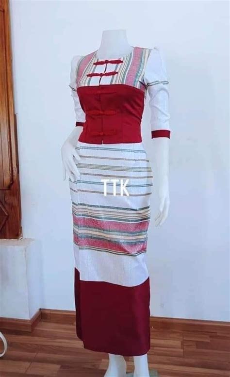 Kayah Oneset Myanmar Dress Design Burmese Clothing Clothes Design