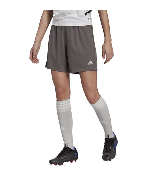 Adidas Entrada Short Damen Grau Teamsport Shorts Vereinsbekleidung