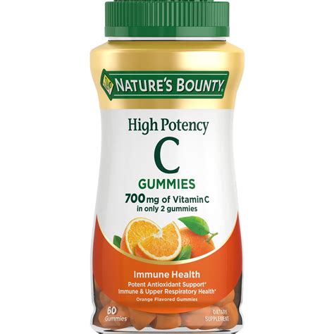 Nature S Bounty High Potency Vitamin C Antioxidant Gummies For Immune