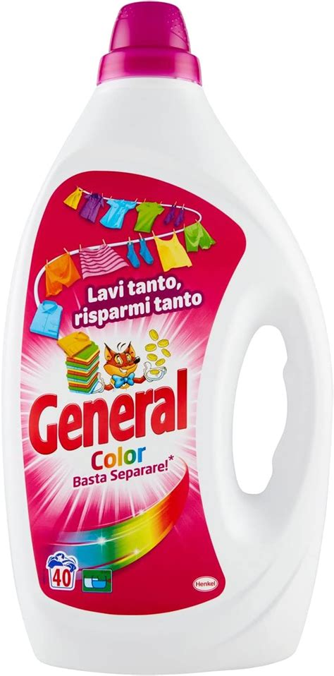 General Detersivo Liquido Color 40 Lavaggi 2000ml Amazon It Salute