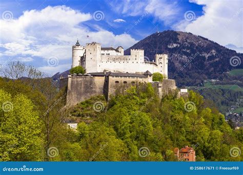 Austria Travel And Landmarks Medieval Castle Hohensalzburg Fortress In