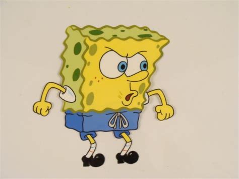 Be Assertive Original Animation Art Spongebob Cel