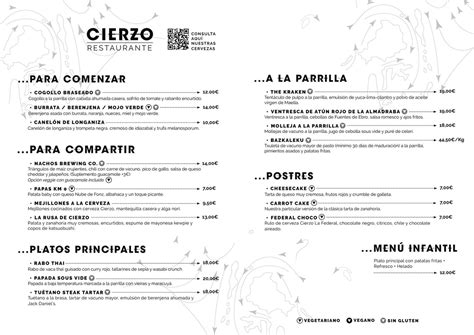 Carta Restaurante Enjoy Zaragoza