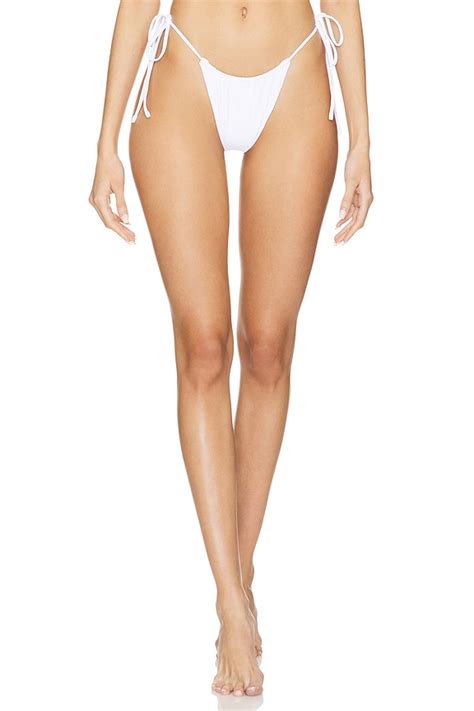 Vdm Marley Bikini Bottom In White Revolve