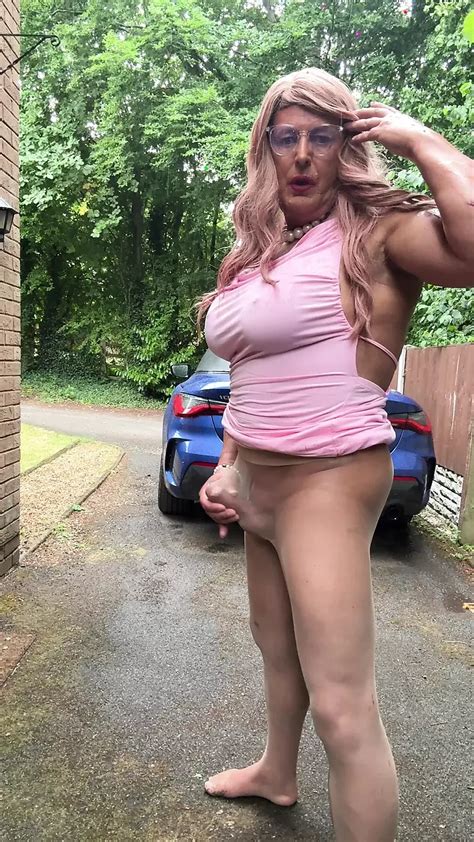 Amateur Crossdresser Kellycd Sexy Milf In Pink Leggings Shemale Porn By Faphouse Xhamster