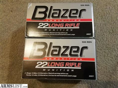 ARMSLIST - For Sale: CCI BLazer 22lr ammo - 1000 rounds