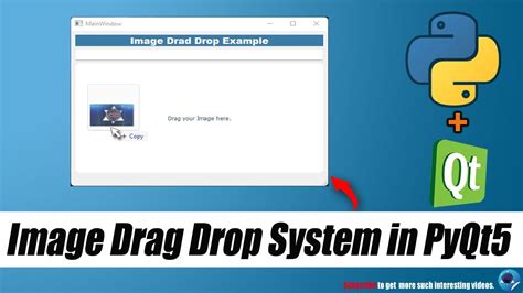 How To Make Image Drag Drop System In Pyqt5 CID Python Gui Tutorials