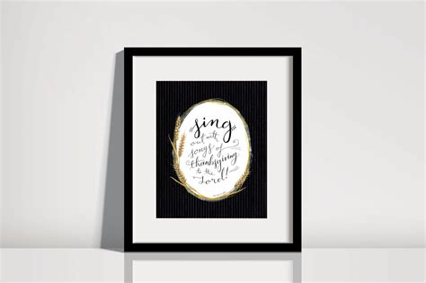 Psalm 147 Wheat Wreath Art Print | Hannah Pickering