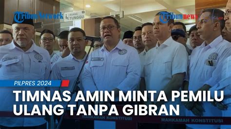 AJUKAN GUGATAN Timnas AMIN Minta Pilpres Diulang Tanpa Melibatkan