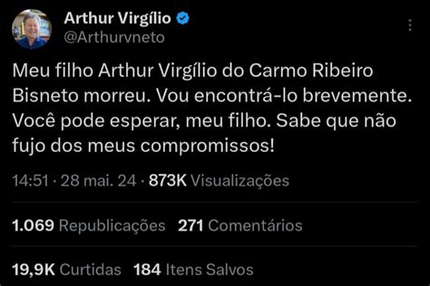 Arthur Bisneto Ex Deputado Federal Em Manaus Morre Aos Anos