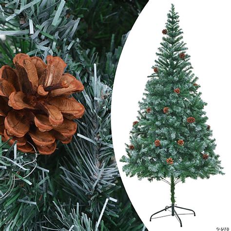 VidaXL 7' Artificial Christmas Tree with Pine Cones | Oriental Trading