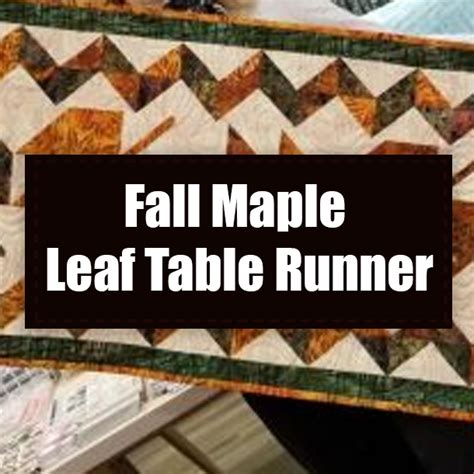 Fall Maple Leaf Table Runner