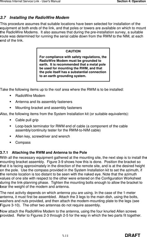 RadioConnect RCC0002 00 2 44 GHz RadioWire Modem User Manual