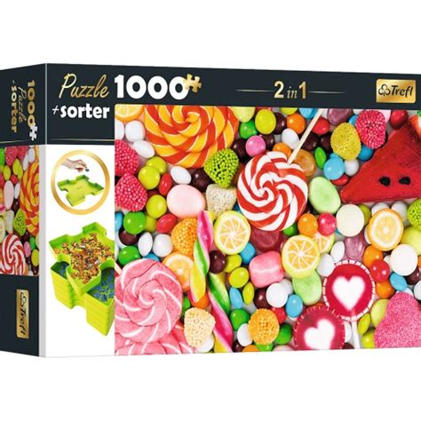 Trefl 10662 Słodkości słodycze Cukierki lizaki Puzzle 1000el sorter