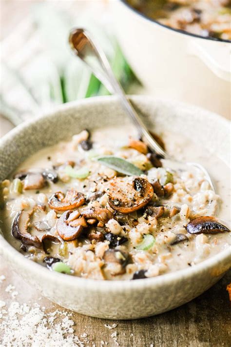 Mushroom Barley Soup Jewish Deli Style