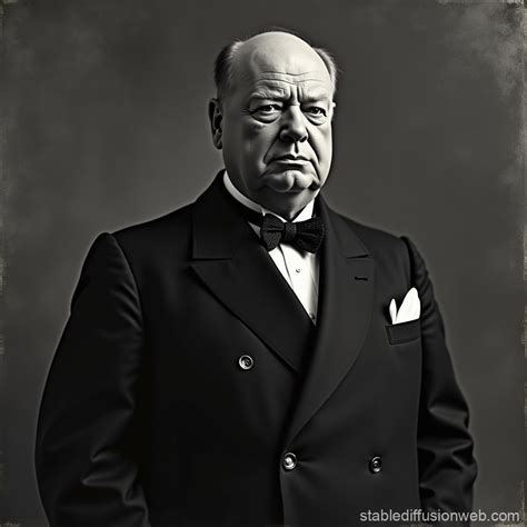 Winston Churchill Full Body Neo Realist Photo Stable Diffusion Online