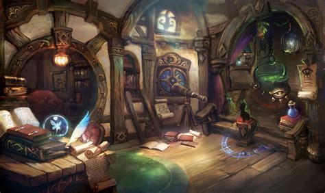 * wizard house, greeimm Bae | Environment concept art, Fantasy places ...