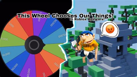 This Wheel Chooses Our Things Roblox Bedwars Youtube